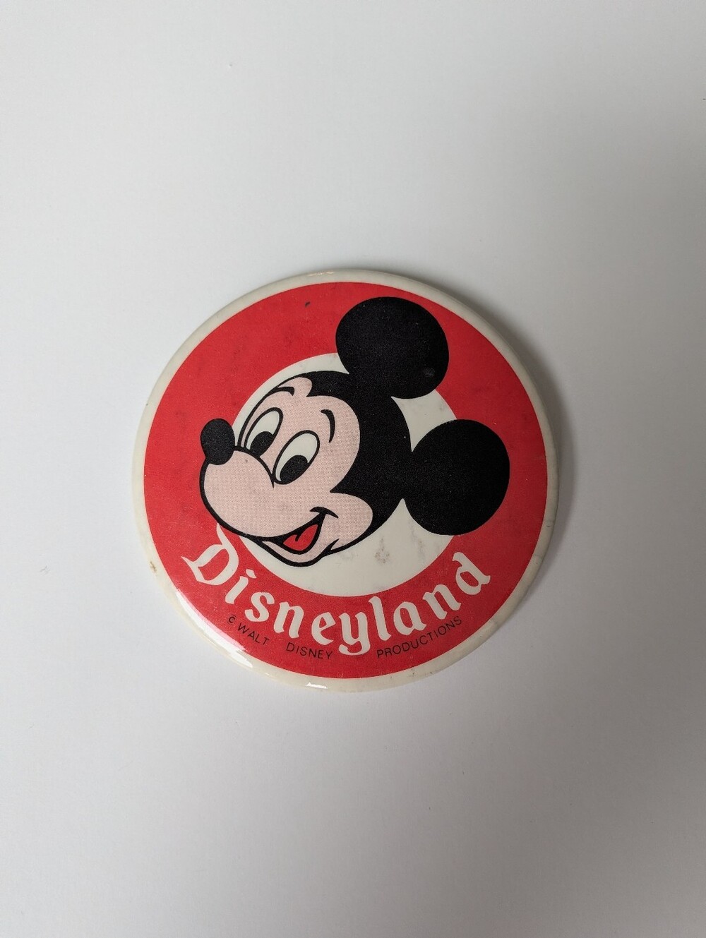 Vintage Disneyland Mickey Mouse Button / Badge / Pin